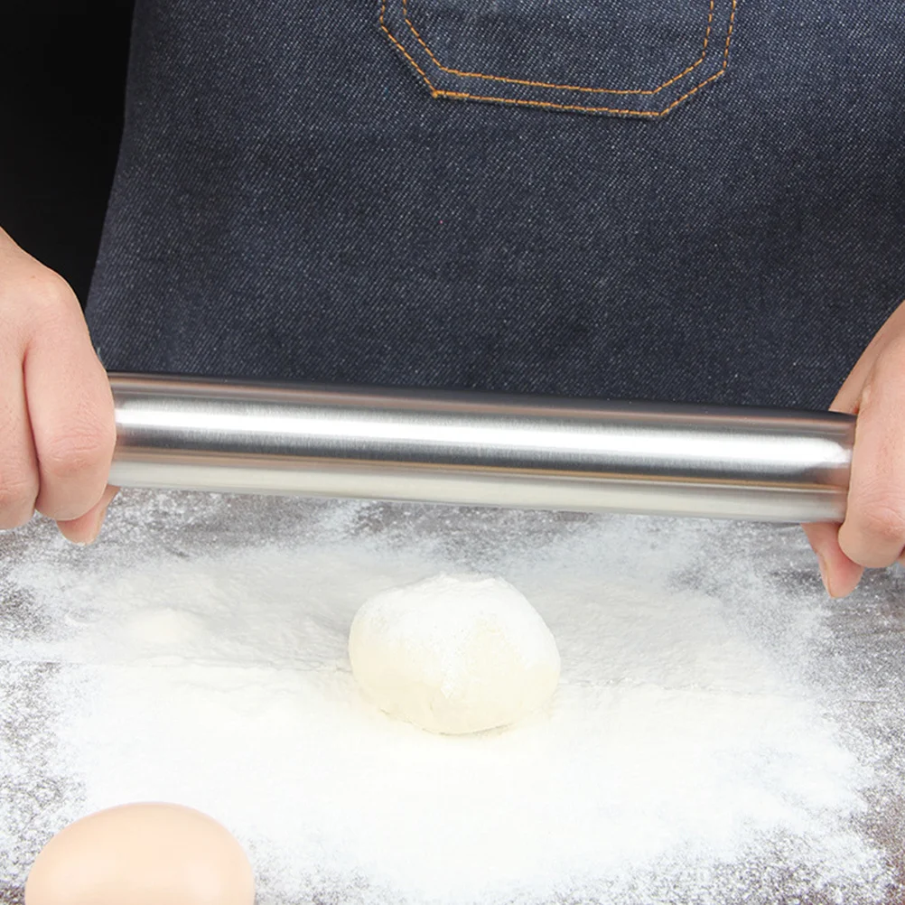 

Stainless Steel Thickened Dual Heads Rolling Pin Dough Roller Baking Kneading Tool Multi-Functional Pastry Equipment