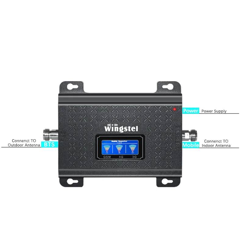 Accessories Mobile Gsm Signal Network Signal Booster Wingstel Gms Cell Way Amplifier Wcdma Cellular Home Car Mhz Band 13