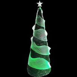 Sorgente luminosa a LED a rete in fibra ottica per decorazioni luminose per alberi di natale a soffitto a stella