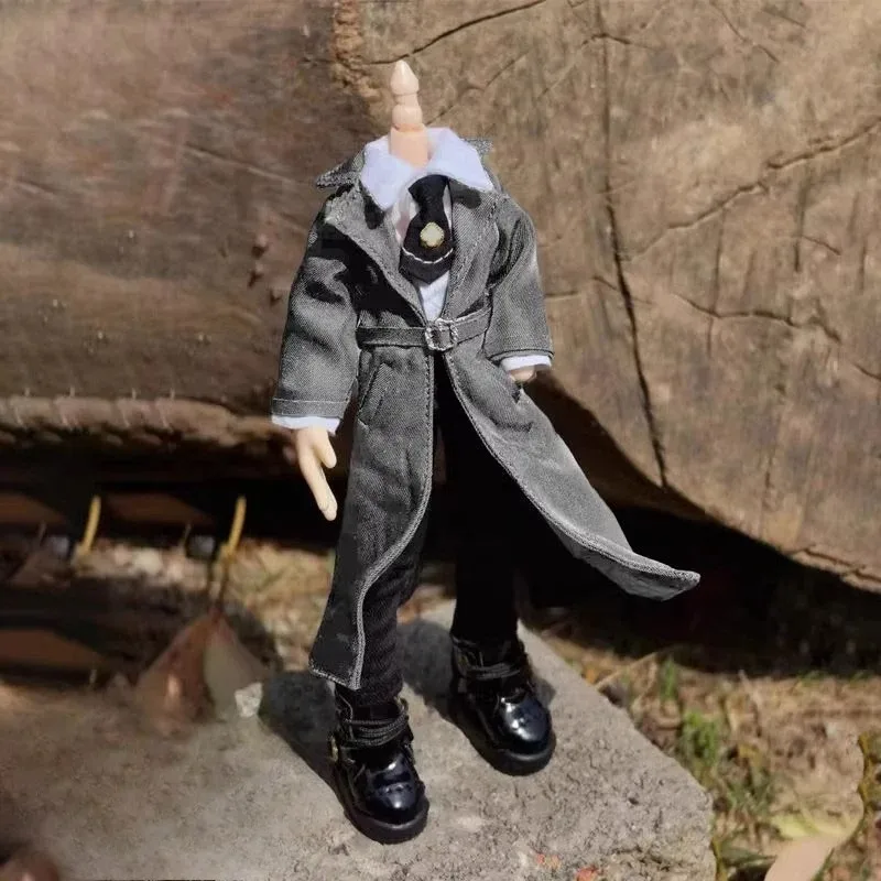 Langes Windbreaker-Hemd und Hose im Maßstab 1:12, Asi 2.0 OB11-Kleidungsmodell, passend für 1:12 Azone Picco Actionfigur-Körperpuppen – Detail 6