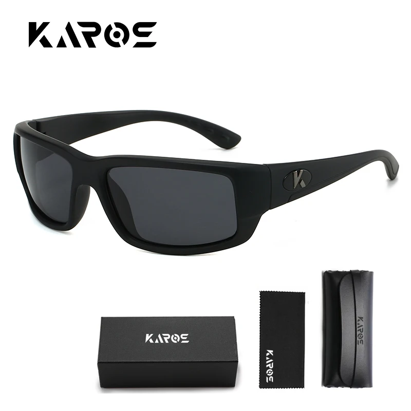 

KAROS Original Style Polarized Sunglasses Men Driving Glasses Male Anti-UV Summer Travel Goggles Shades Free Box