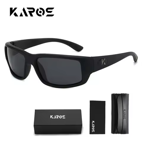 KAROS Original Style Polarized Sunglasses Men Driving Glasses Male Anti-UV Summer Travel Goggles Shades Free Box