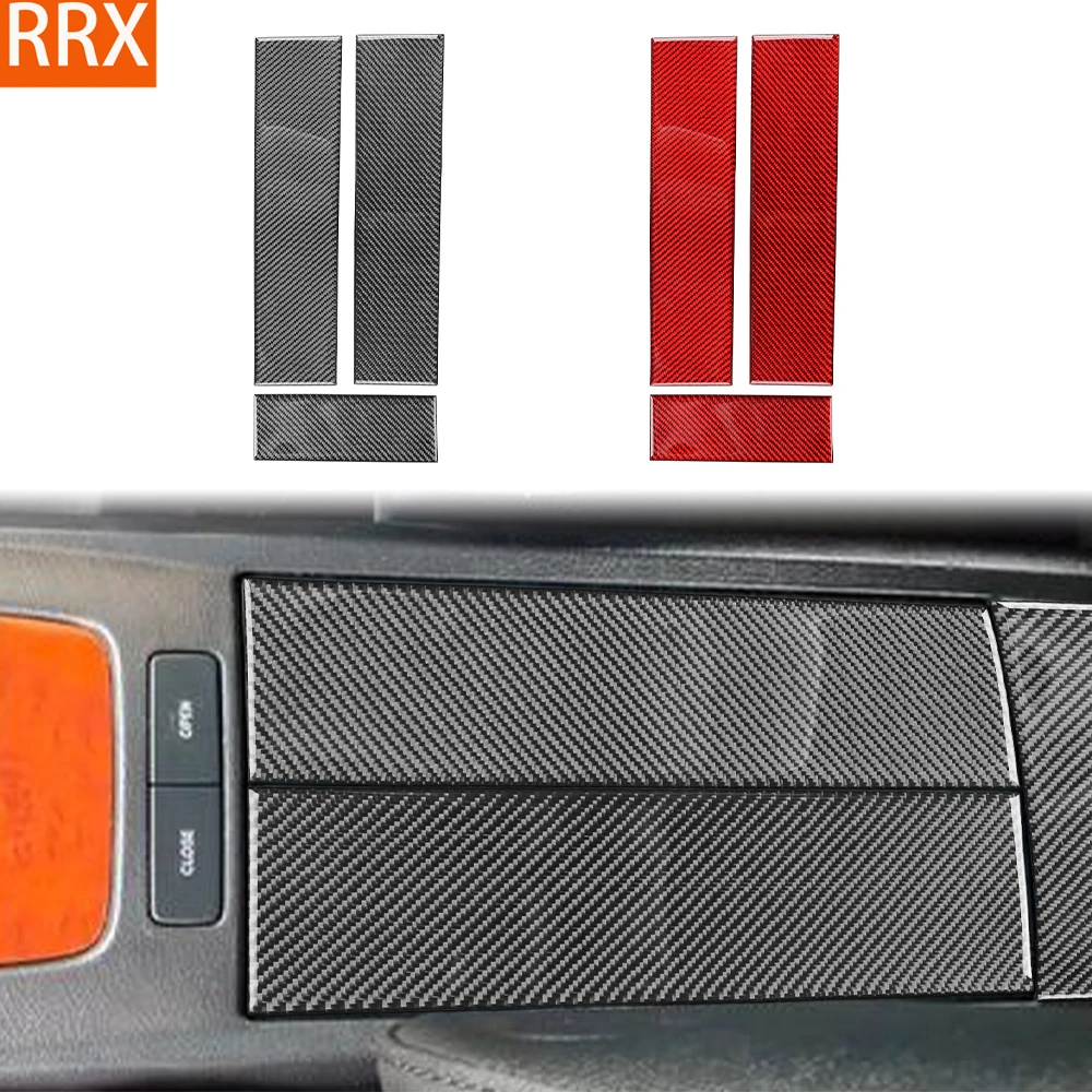 For LEXUS RX330 RX350 2004-2009 Real Carbon Fiber Sticker Centre armrest storage box panel Car Accessories inside decorative