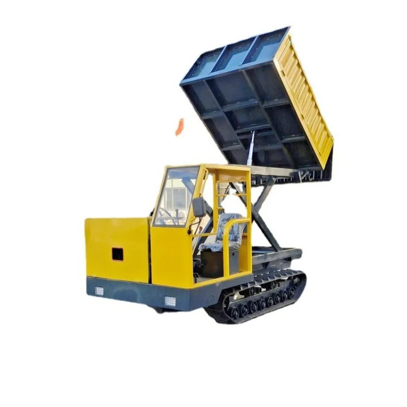 

Multi-purpose 5-ton crawler transporter, rubber thickened crawler transporter, orchard mountain liftable transporter