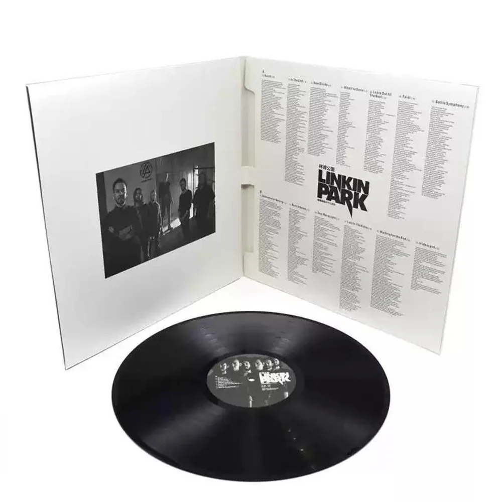 黒いビニールレコード 欧米ロックバンド蓄音機 ターンテーブル LP 12インチ 黒いビニールレコードアルバム