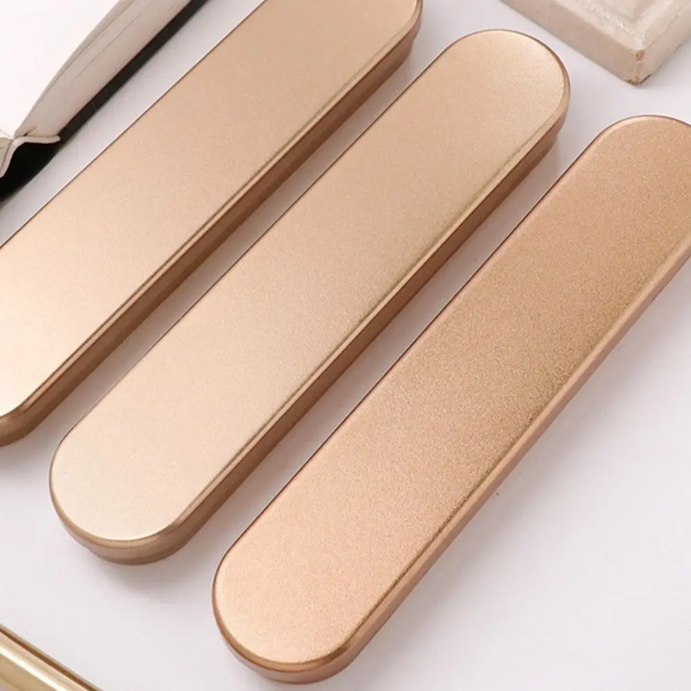 Durable Metal Tin Box Rectangular with Sponge Lining Pencil Case Multifunctional Stationery Box Home Storage