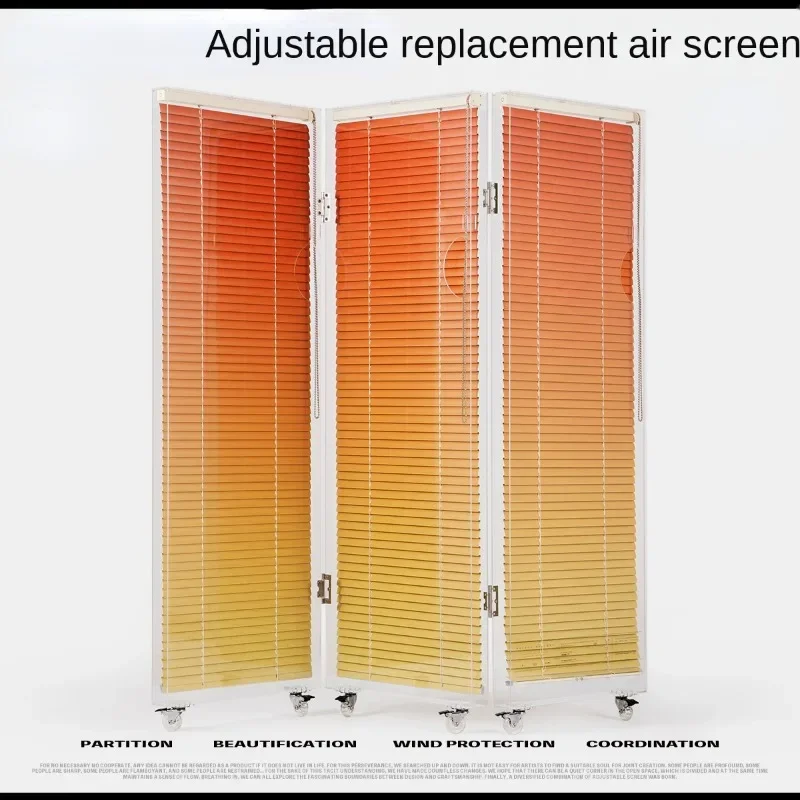 Air screen, sunset gradual change romantic blinds screen gift bedroom entrance