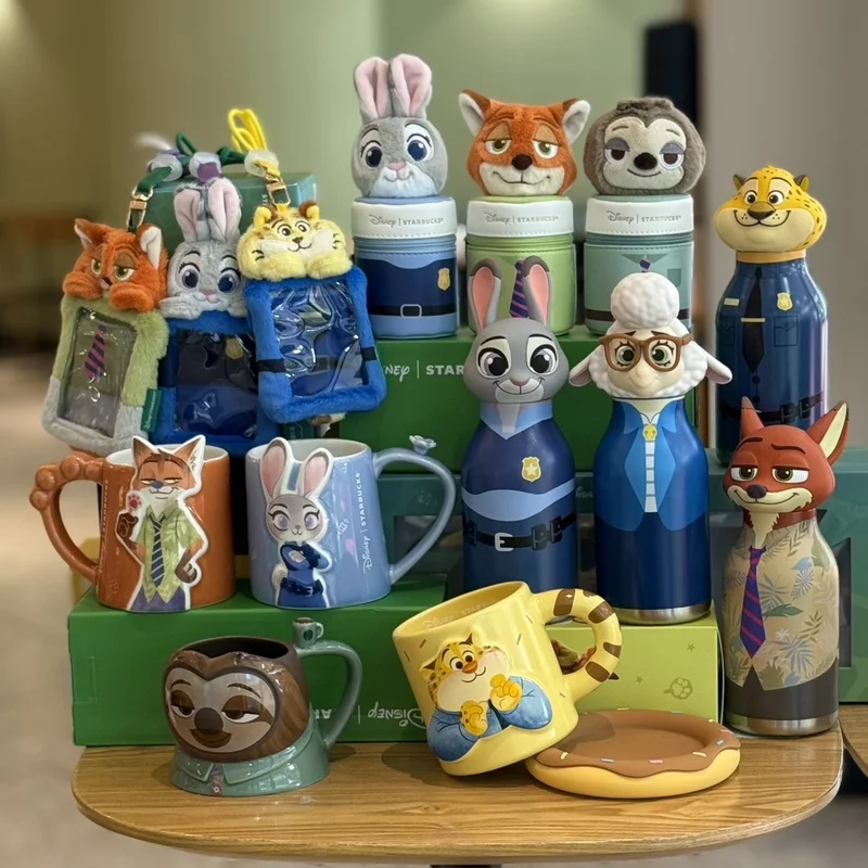 

2025 Disney Collaborative Zootopia Leopard Officer Nick Judy Thermal Cup Home Garden Kitchen Dining Bar Drinkware Vacuum Flask