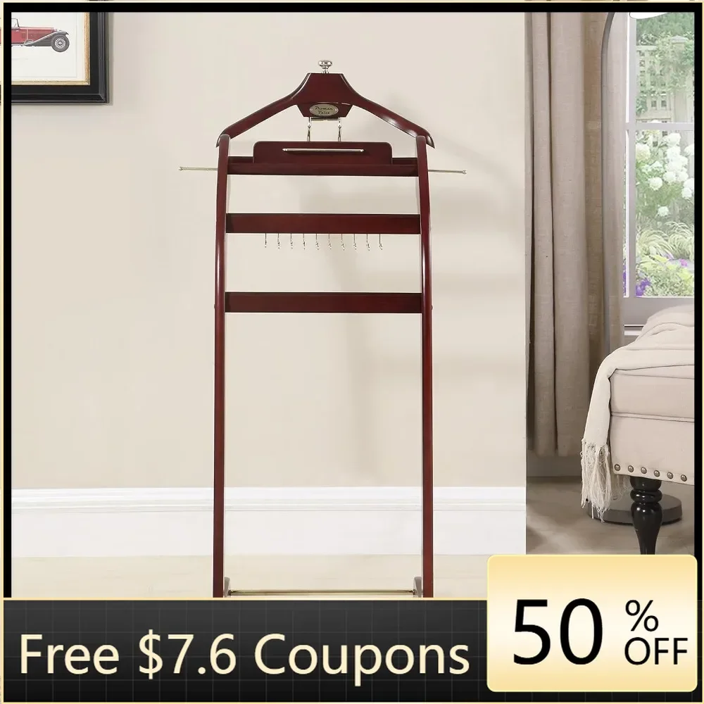 Tie Rack Wall Coat Rack Trouser Bar Detachable Contour Hanger Signature Valet Stand freight free