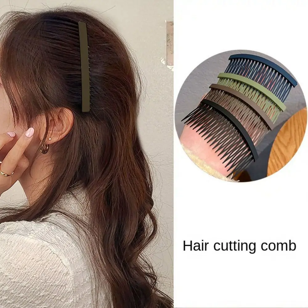 4 pcs Brand New Plastic Hair Combs 7 Cm Black Clear Hair Slides Slide Combs Women