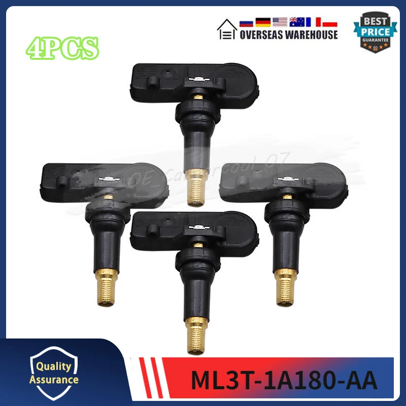 

ML3T-1A180-AA Car Tire Sensors 315MHZ For Ford Bronco Expedition F-150 TPMS TYRE PRESSURE MONITOR SYSTEM SENSOR 4PCS ML3T1A180AA