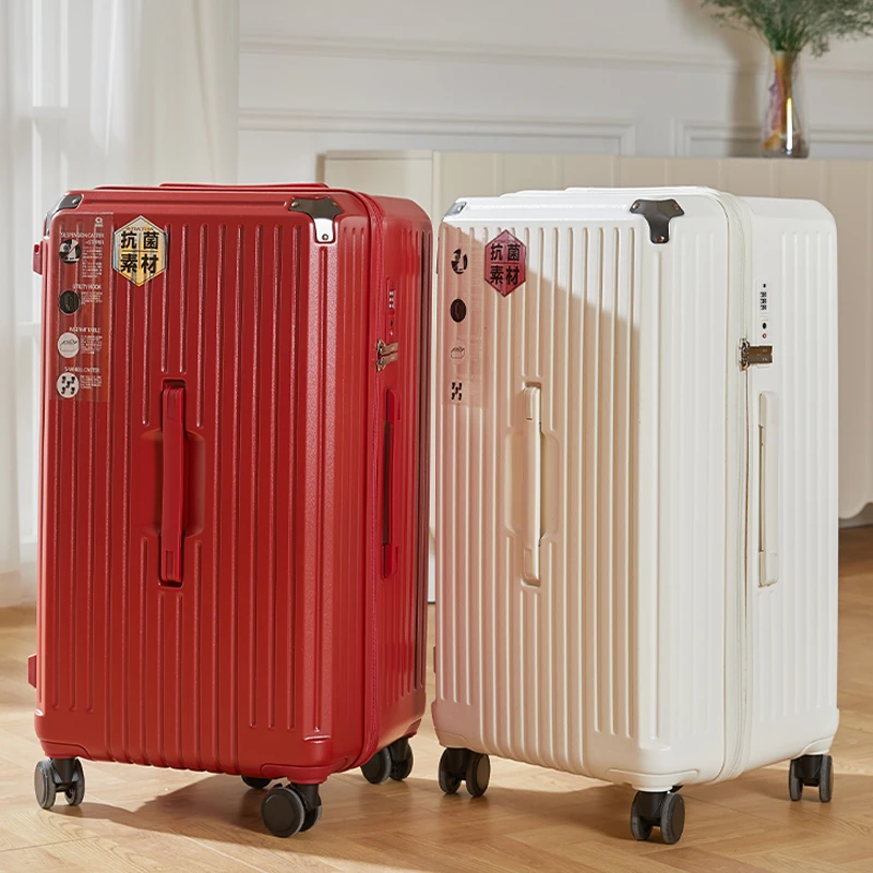 

Очень большой 50-дюймовый чемодан большой вместимости с пятью колесами и тормозными колесами, утолщенный многофункциональный дорожный чемодан на молнии 36 дюймов