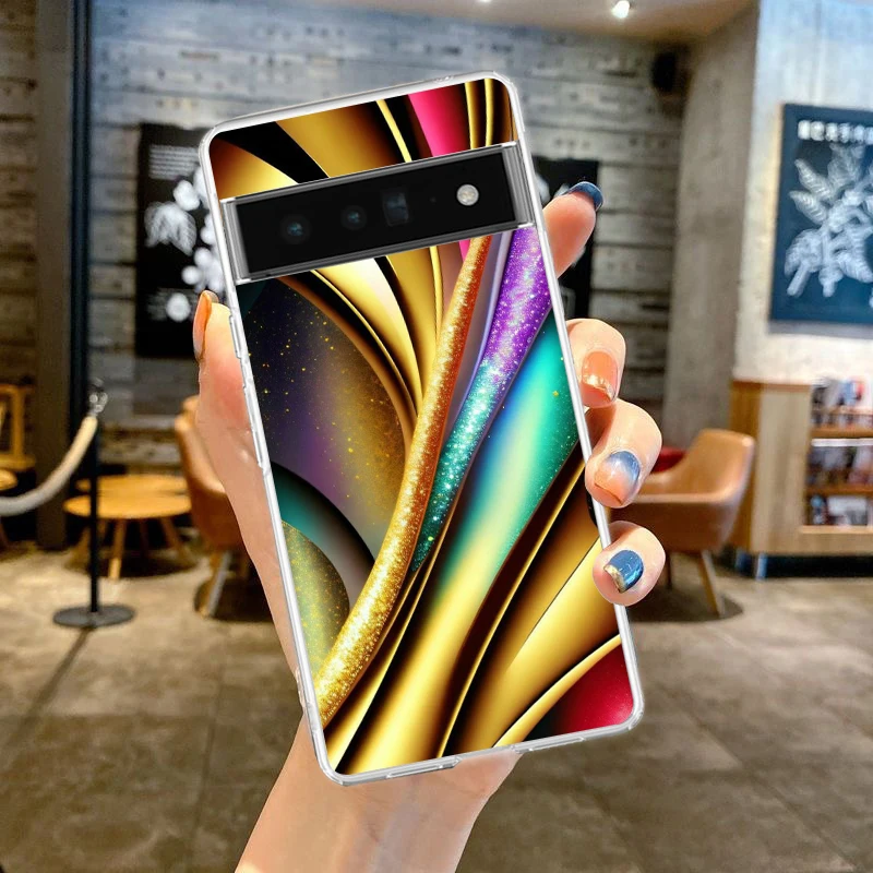 Beautiful Art Phone Case Cover for Google Pixel 8 7 6 5 4 4XL Shockproof Silicone 7A 6A 5A 4A 3A 3AXLPro 5G Transparent Shell image 4