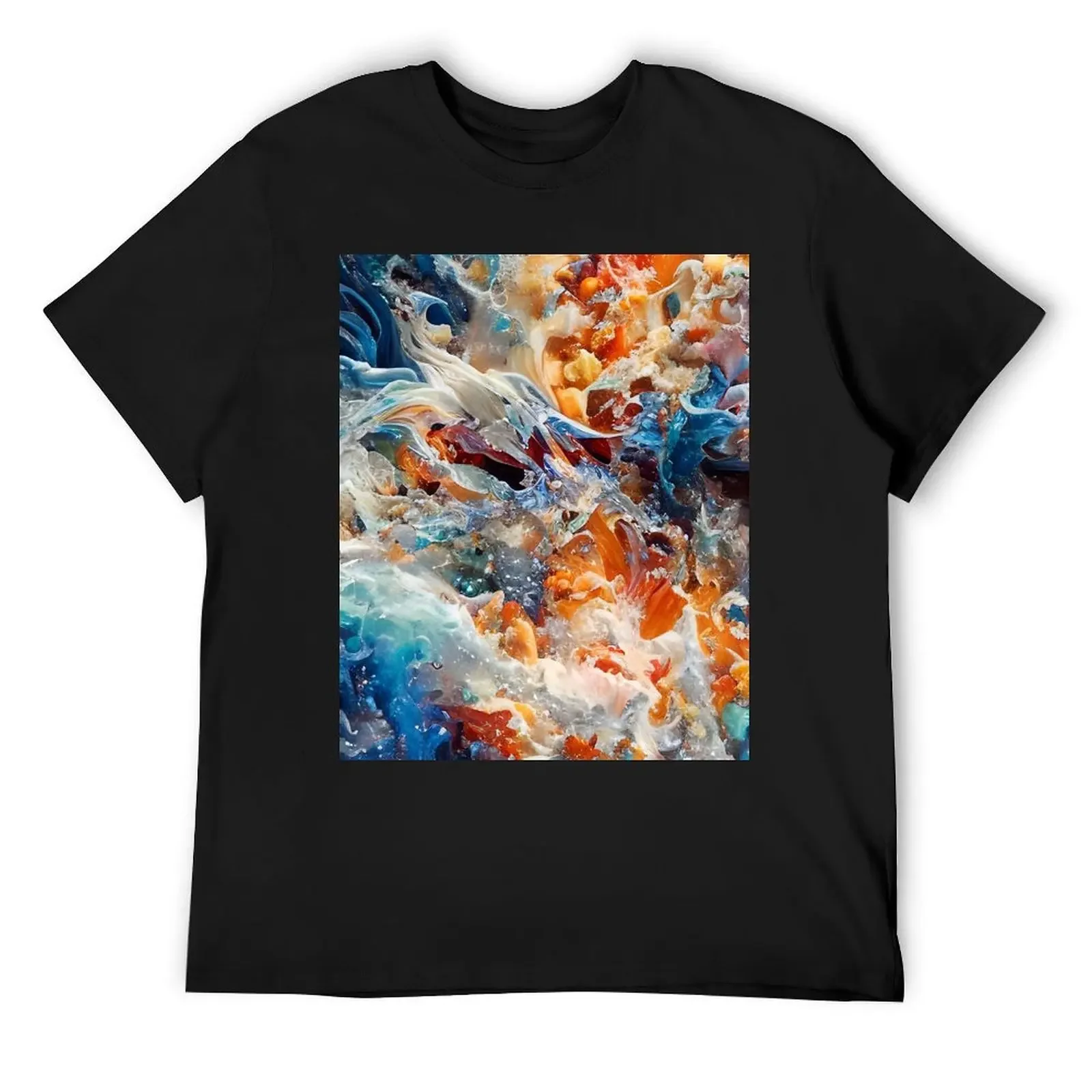 

Abstract Pattern T-Shirt blue archive anime tshirt anime t shirts vintage anime shirt plus size men clothing
