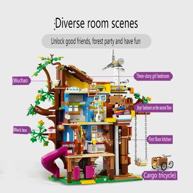 10周年記念ガールシリーズグッドフレンズ友情ツリーハウス41703子供用組み立ておもちゃクリスマス新年ギフト2026New