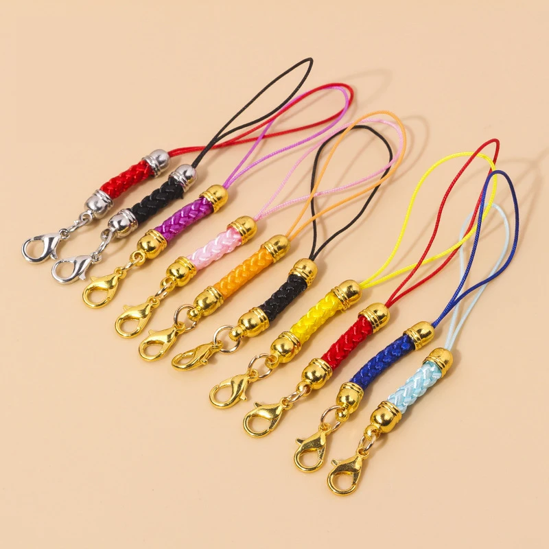5/10 Stück Schlüsselband mit Springring, Lanyard, Lariat-Riemen, Kordel für DIY-Schlüsselanhänger, Anhänger, Bastelzubehör, Schmuckherstellung, Großhandel – Detail 2