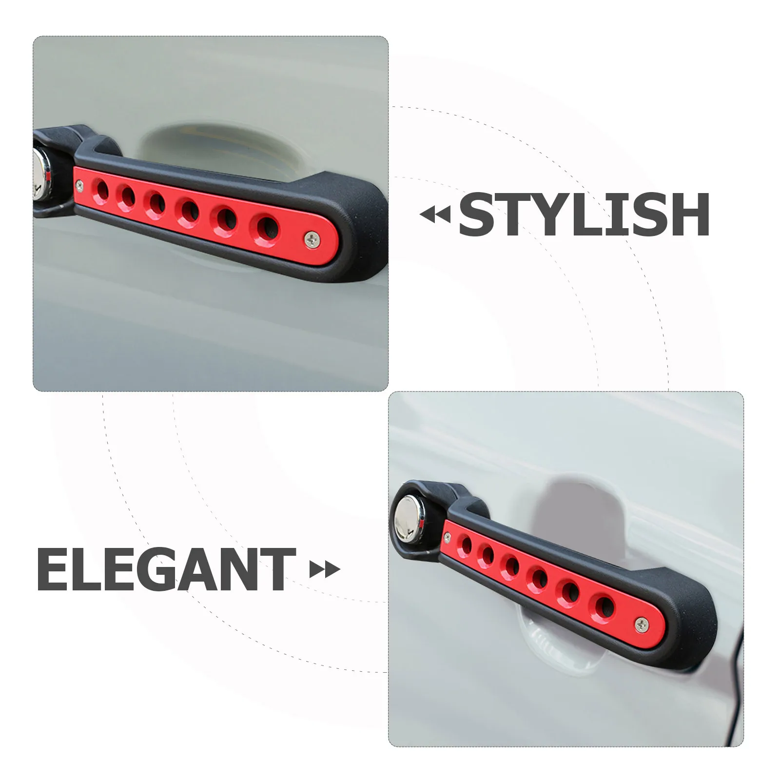 

3Pcs Car Door Handle Decoration Cover Trim Elegant Exterior Accessories Vehicle Door Handle Accessories Car Modified Decorations