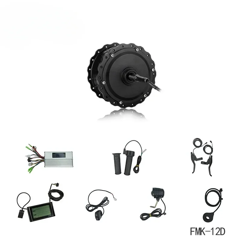 26'' 36/48V 1000W BLDC geared Rear drive 6-9S speed motor kit with SW900 LCD display