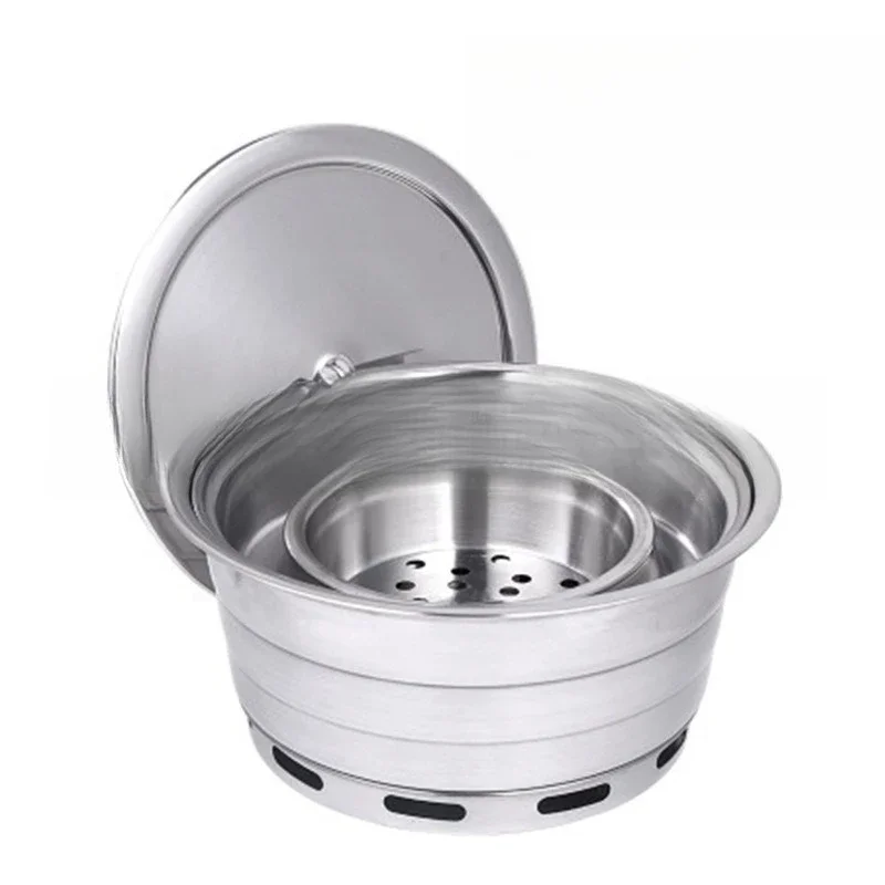 

Large upper exhaust stainless steel carbon oven inlaid type