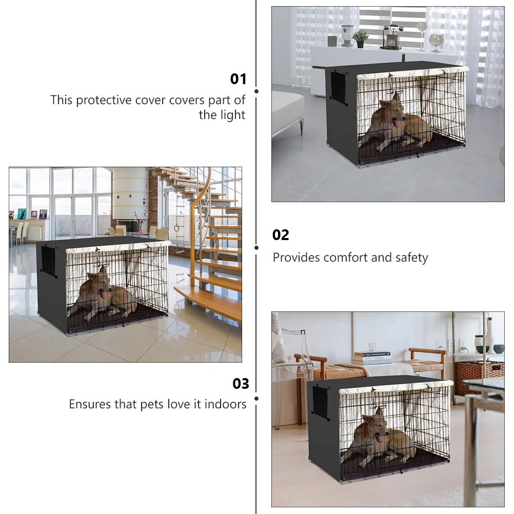 

Pet Cage Protection Cover Dog Cages Kennel Protector Oxford Cloth Privacy Outdoor Wire Crate