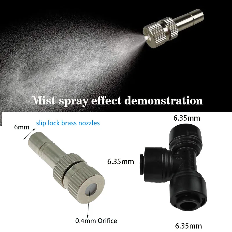 Garden Terrace Mister Sprayer Atomizer Plants Sprinkler Outdoor Nebulizer Automatic Watering Misting Cooling System 6-20M