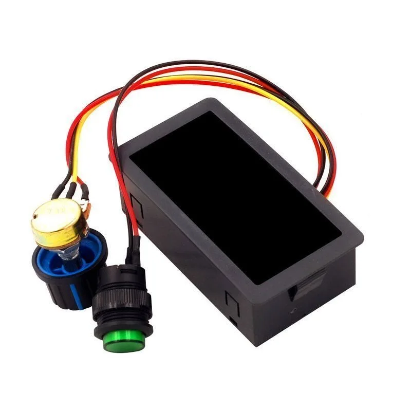 CCM5D digital display PWM DC motor speed regulator 6V12V24V stepless speed switch controller display case