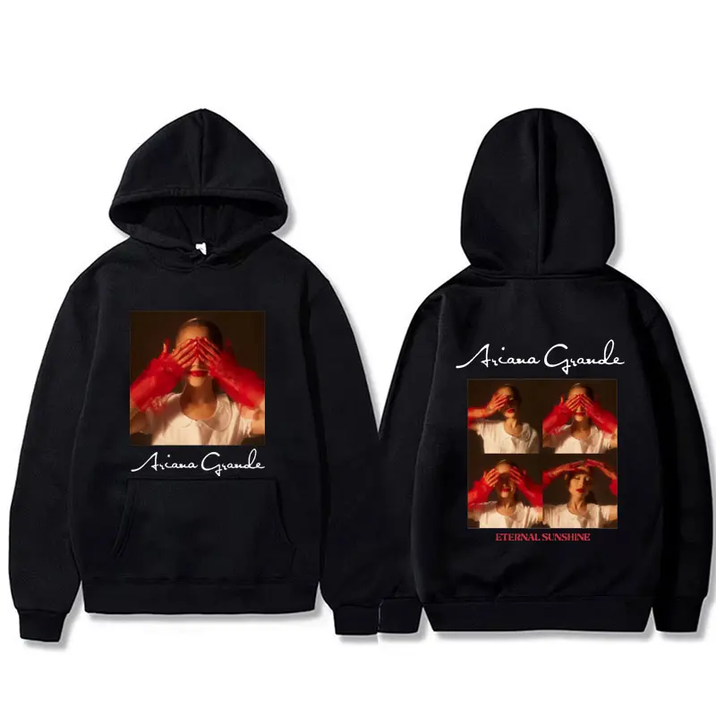 Singer Ariana Grande Eternal Sunshine Graphic Hoodie Men Women Casual Oversized Pullover Hoodies Male Fashion Hooded Sweatshirt