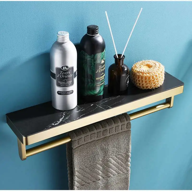 304 الفولاذ المقاوم للصدأ إضافة حامل ورق المرحاض الذهبي المصقول على الحائط للحمام