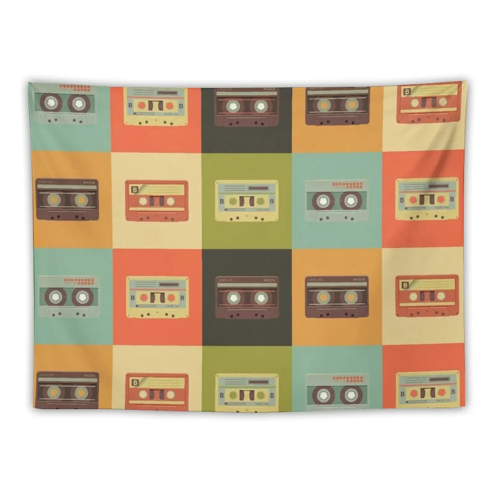 

Vintage Retro Cassette Design Tapestry Home Decorations Aesthetic Wall Hanging Wall Wall Art Outdoor Decor Tapestry