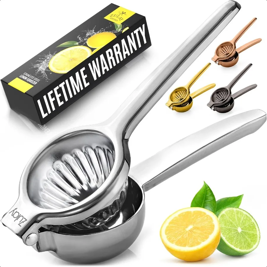 

Lemon Squeezer Stainl Steel with Premium Quality Heavy Duty Solid Metal Squeezer Bowl Large Manual Citrus Pr Juicer and Lime Sq