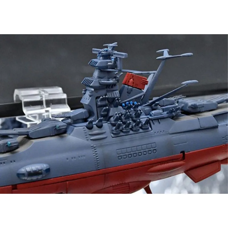 반다이 오리지널 키칸 타이젠 우주 전함 야마토 165mm 애니메이션 액션 피규어 소년을위한 장난감 크리스마스 선물 소장 모델