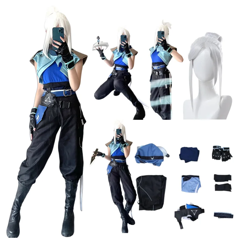 

Jett Cosplay Costume Wig Women Halloween Outfits Uniform