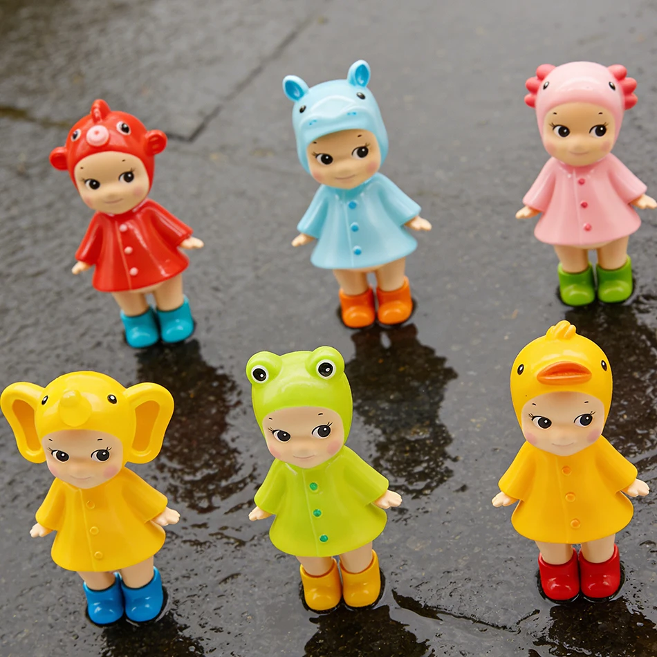 S Angel I LOVE RAINY DAY Series صندوق أعمى زينة شاشة الهاتف الأصلية هدية عيد ميلاد مفاجأة غامضة للأطفال