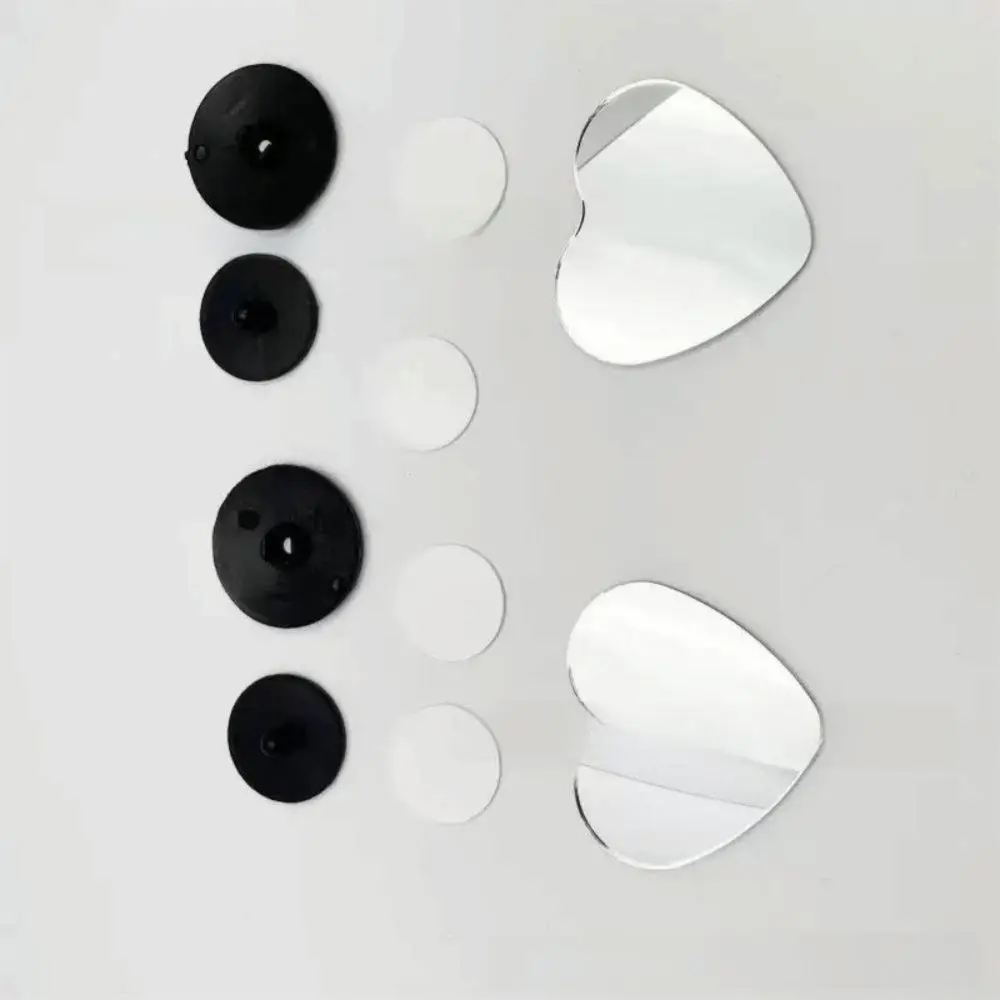 2Pcs 360 Degree Car Blindspot Mirror Multiple Shapes Adjustable Angle Blind Spot Mirrors HD Convex Mirror