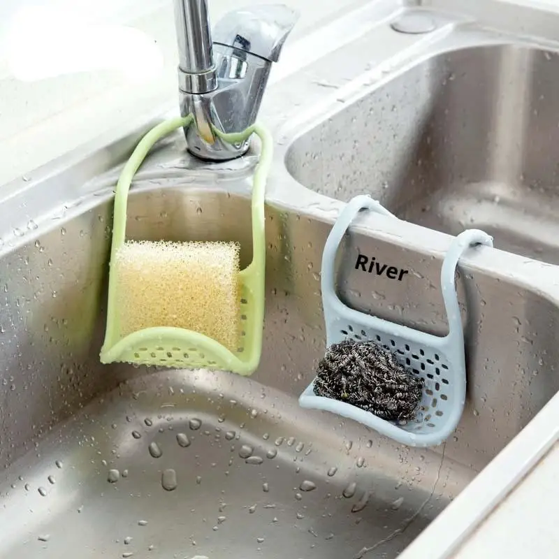 

1Pc Non-Slip Flexible Sink Organizer - Drainage Sink Caddy For Any Wall Faucet, Durable Easy To Clean Kitchen Bathroom Tool
