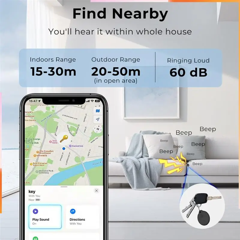 A92Z Smart Anti-Verloren Tracker Für Ios Smart Tracker Alarm Mini Tag Schlüssel Kind Finder Pet Tracker Standort Bluetooth tracker