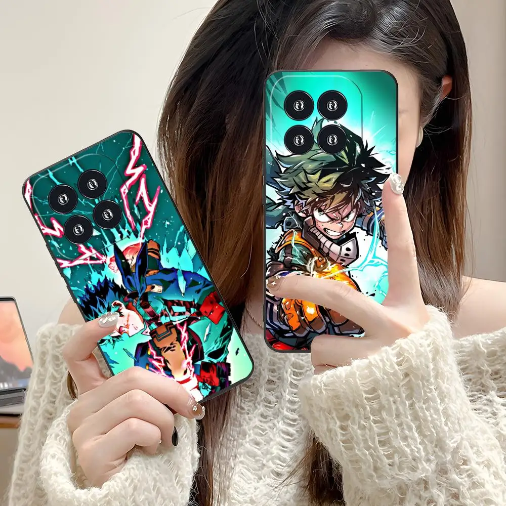 

My Hero Academia Izuku Deku Phone Case for Xiaomi 15 14 13 12 Mi 11 T Ultra Lite Pro S X 5G Colour Printing Protective Cover