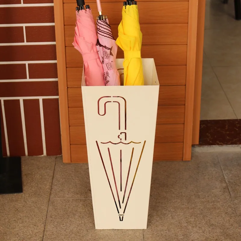 Simple storage bucket Wrought iron storage rack Metal umbrella rack Floor-to-ceiling