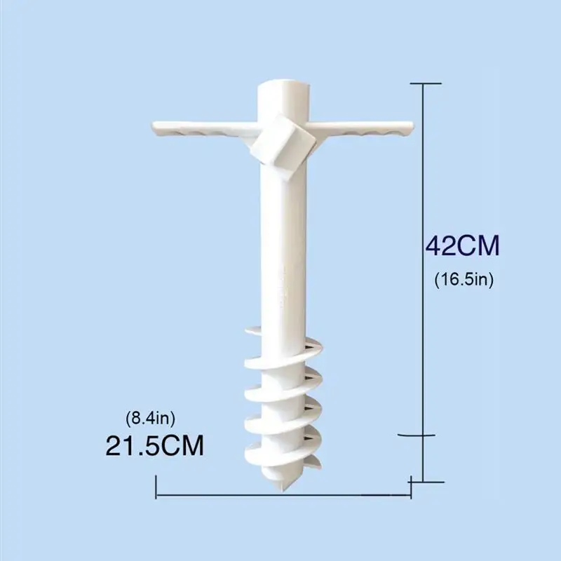 Base For Umbrellas Sand Beach Holder Stand Five Pin Sun Grabber Spiral Adjustable Screw Screws Base Fixing Accessory Duty