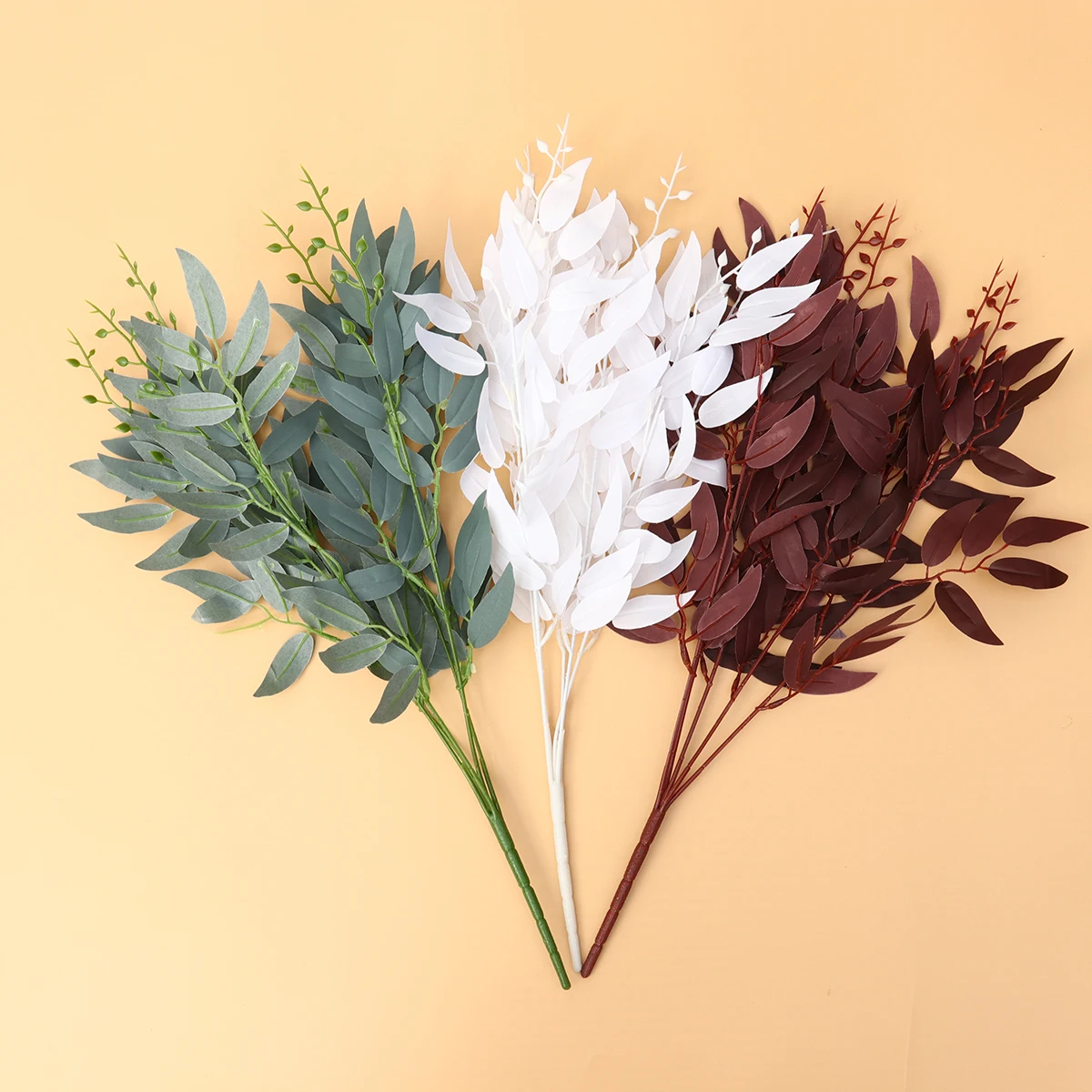 

Realistic Fake Flower Ornament Artificial Leaves for Decoration Willow Leaf
