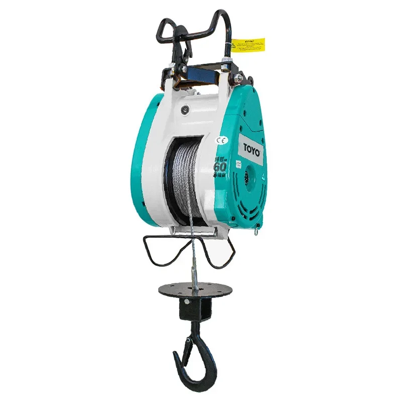 Wireless Remote Control Mini Electric Wire Rope Hoist Winch