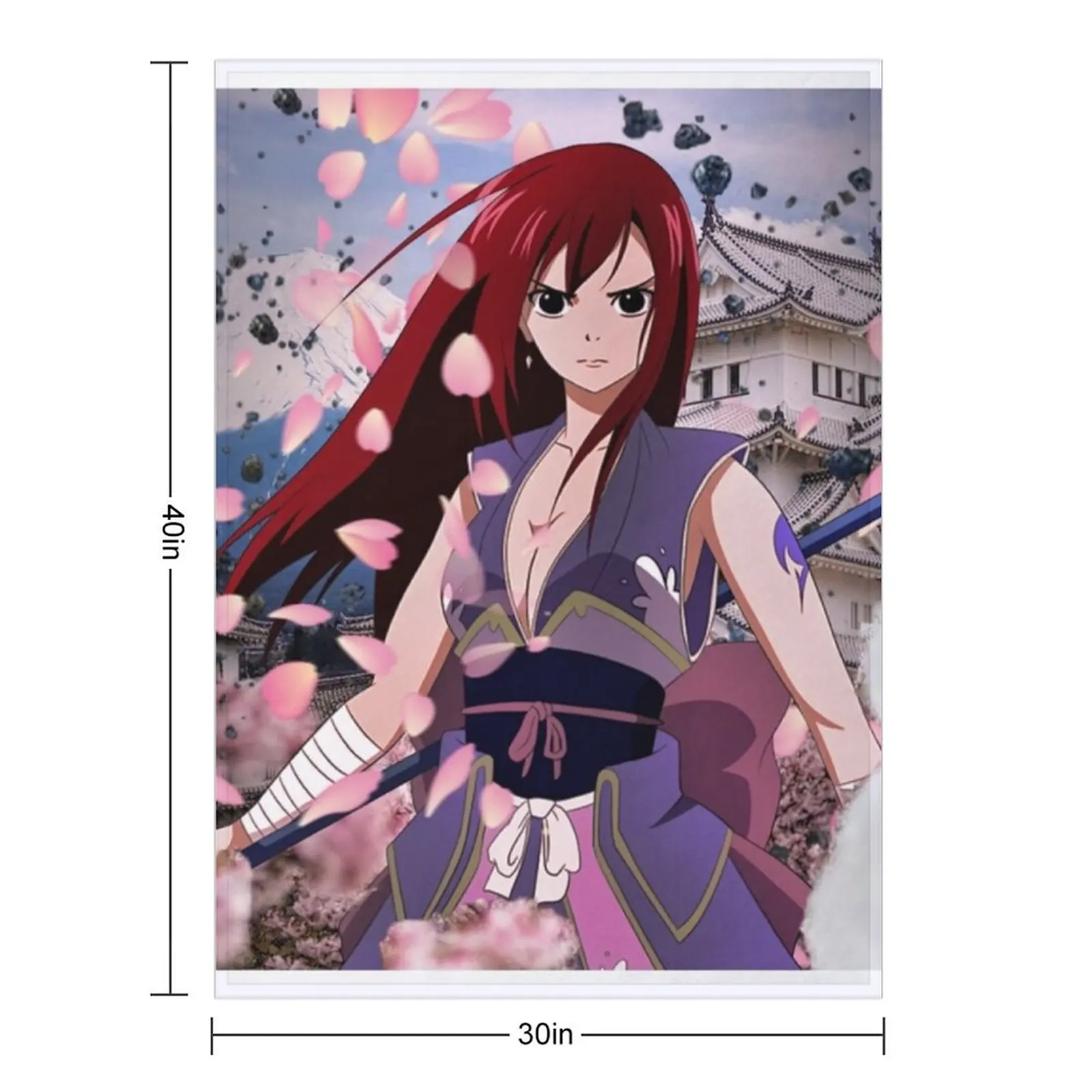 إرزا القرمزي رمي بطانية كيس النوم البطانيات الأرائك من الديكور أريكة عملاقة تتحرك البطانيات #2