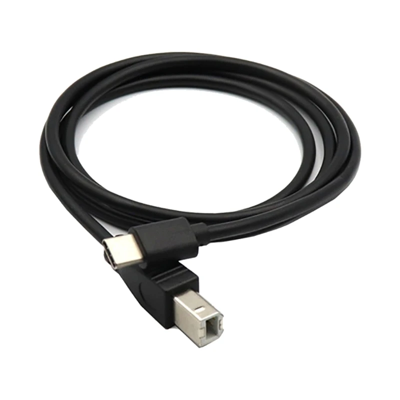 High Speed Type C to USB B Printer Cable USB B to USB C Printer Cable MIDI Cord Effortless Connect Devices 1m/1.5m/200cm