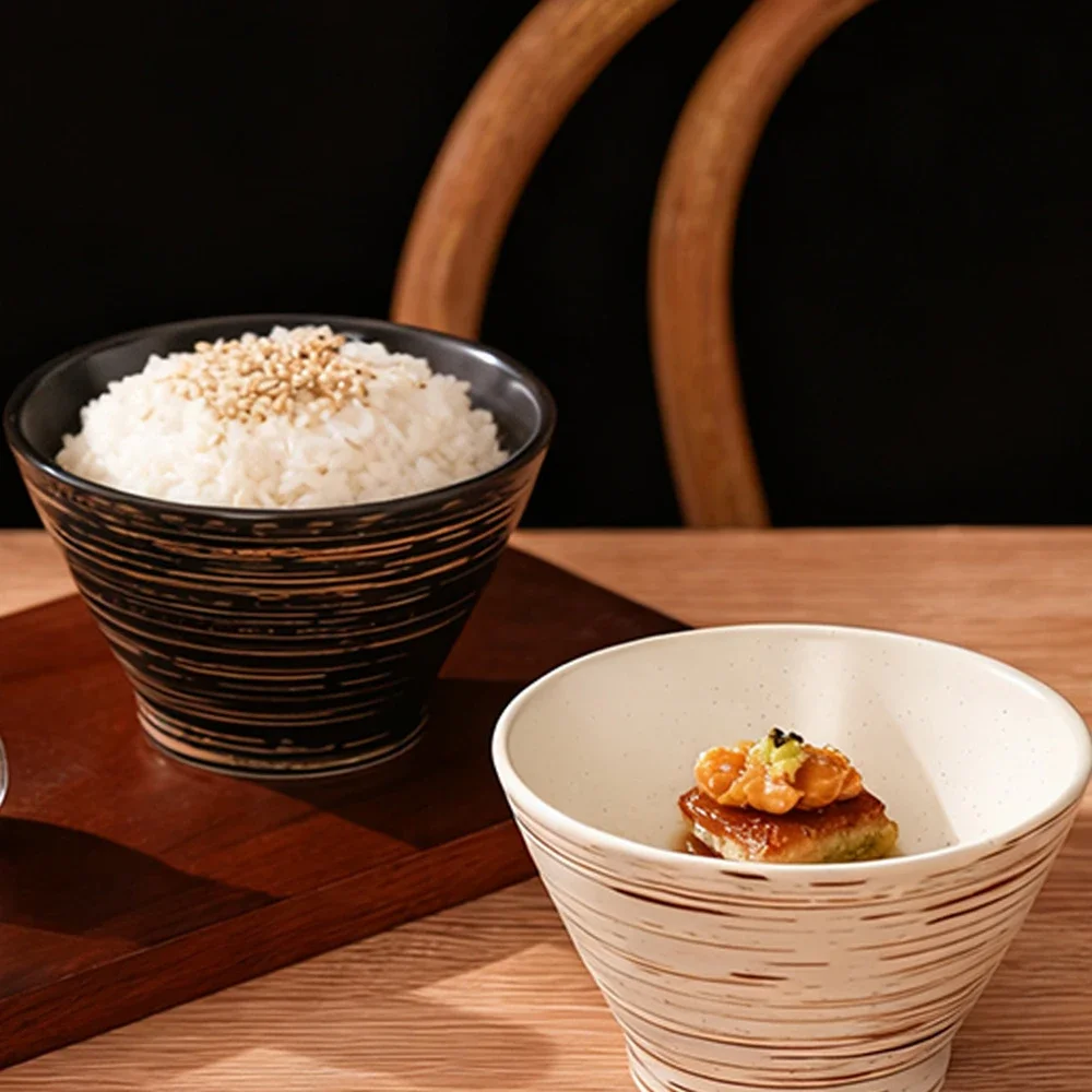 Japanese Style Delicate Porcelain Bowl Under Glazed Homehold Ceramic Tableware Breakfast Milk Oats Yogurt Fruit Salad Bowls