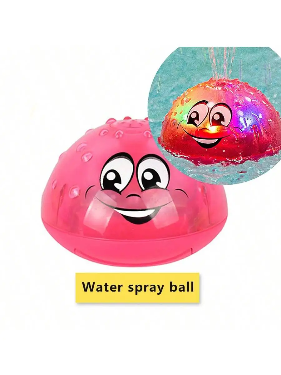 Bad Spielzeug Ball Spray Licht Rotierenden Dusche Pool Kinder Spielzeug Kinder Kleinkind Schwimmen Party Badezimmer LED Licht Spielzeug Geschenk