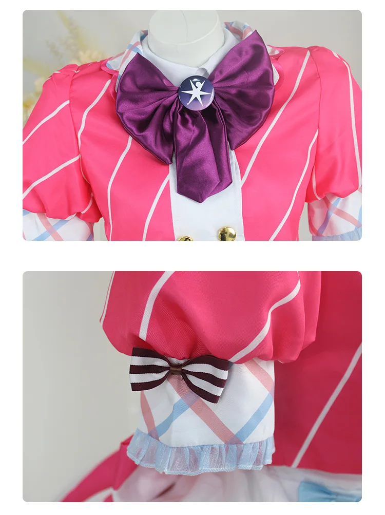 Ruby Hoshino Cosplay Oshi No Ko Ai Hoshino Costume Pink Lolita Princess Skirt Woman Girls Lovely Halloween Role Play Party Suit