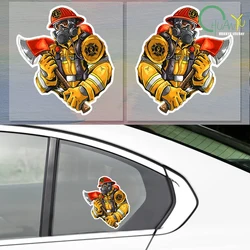 Car Sticker Firefighter Pattern Stickers on Motorcycle Decoration Stylish, Accessories Personality, Products Cute, Decals PVC