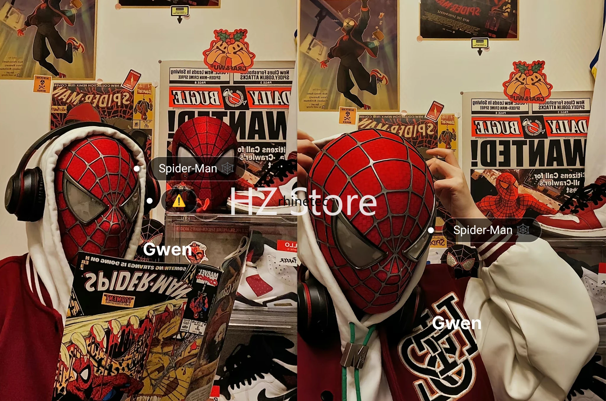 ヴェノムマスク トビー スパイダーマンマスク フェイスシェル