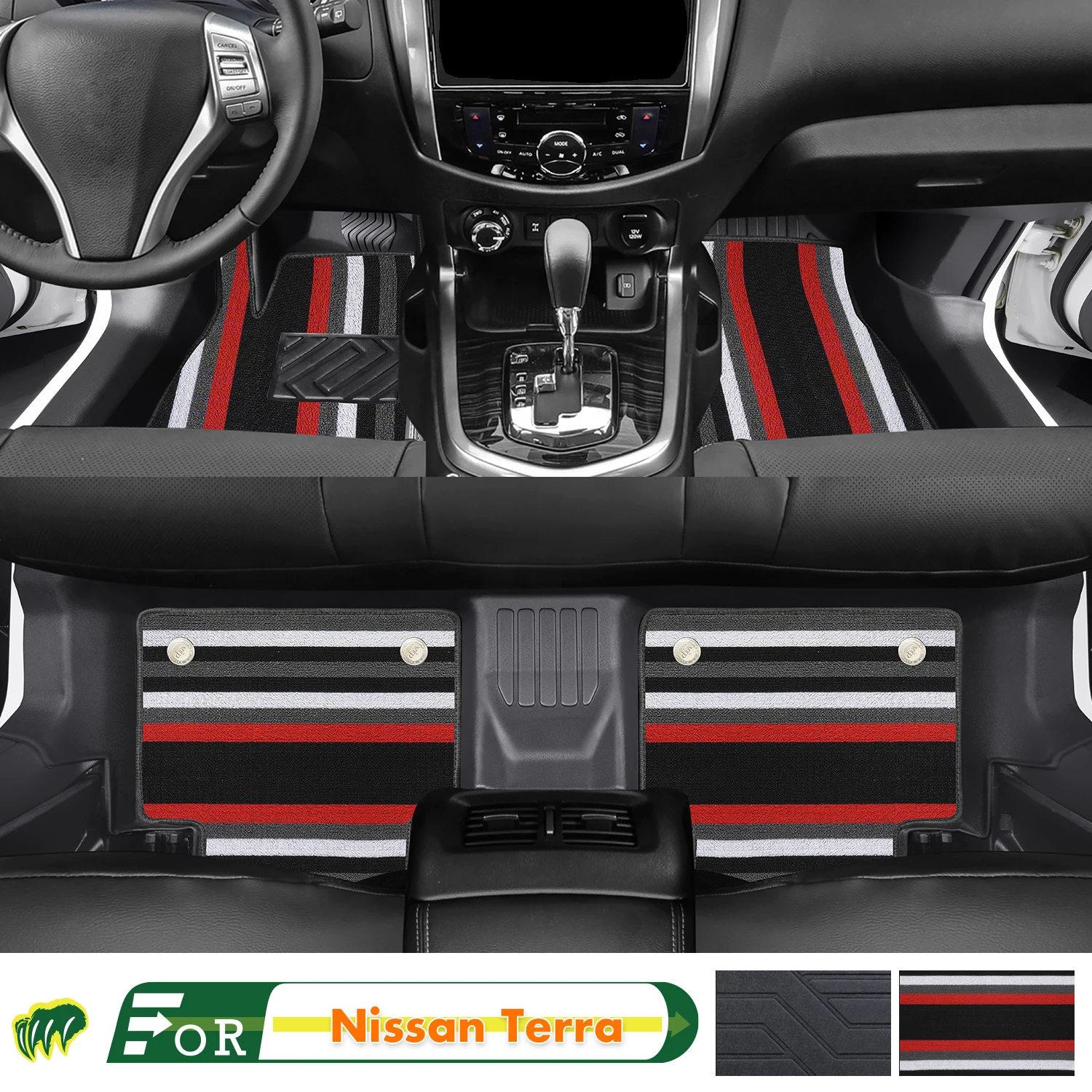 Left-hand Drive Car Floor Mat For Nissan Terra 2018-2020 Full Surround Foot Mat Automotive Floor Mat Interior Floor Liner