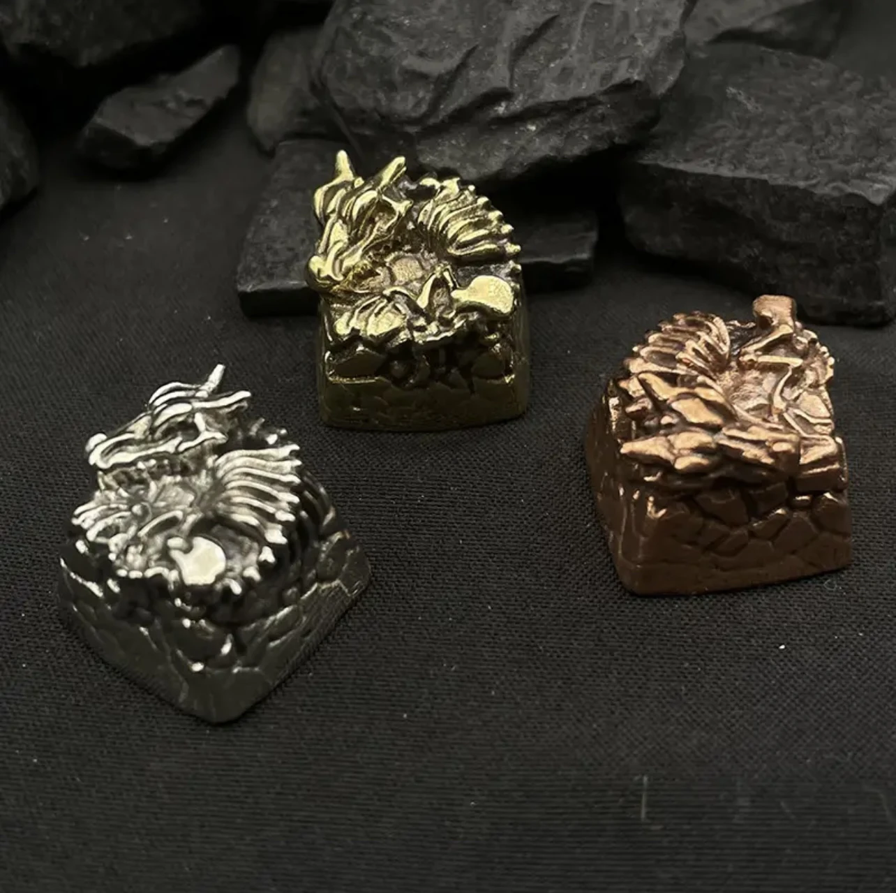 Dragon Bone Keel Design Metal Keycaps For Cherry Mx Gateron Kailh Box TTC Cross Switch Mechanical Keyboard Colorful ESC Key Cap